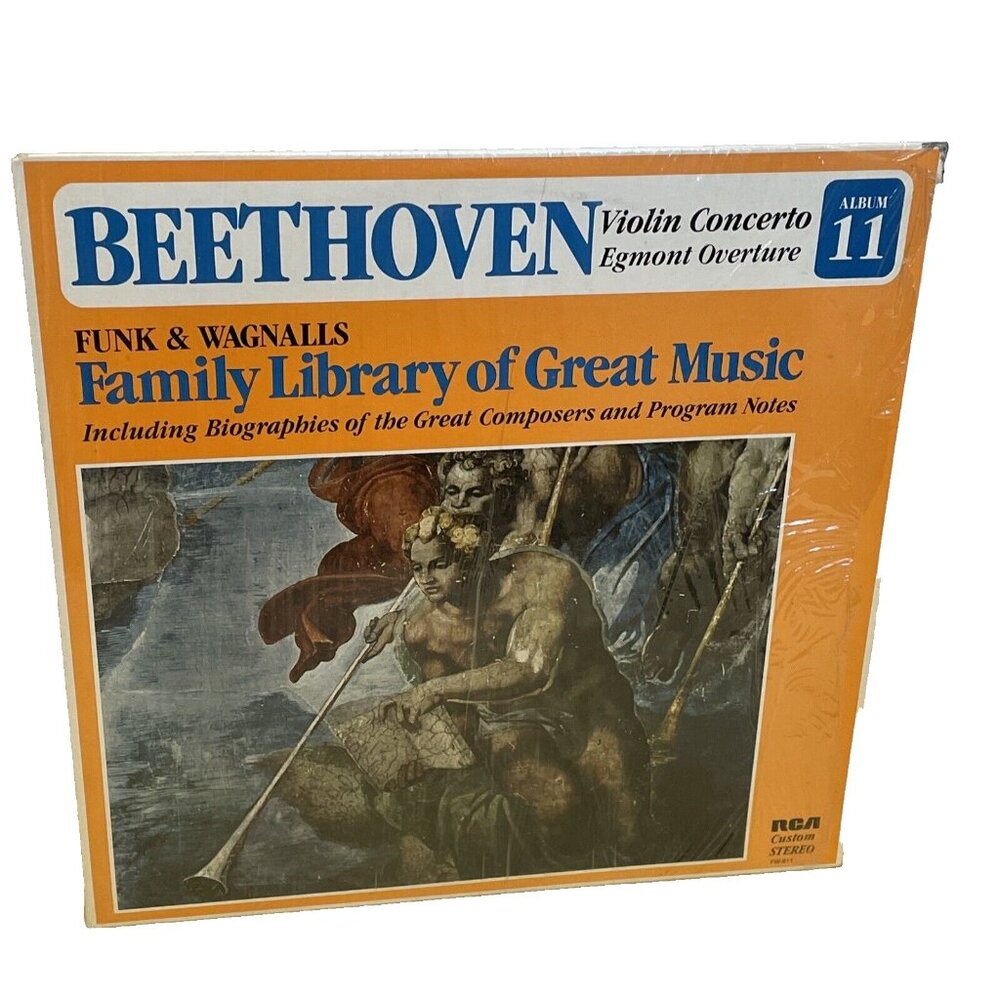 Beethoven Violin Concerto, Egmont Overture (Vinyl, 1984) RCA Custom FW-611 VG+